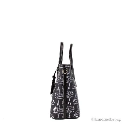 Dooney & Bourke Black Walt Disney World 50th Anniversary Leather Tote Bag