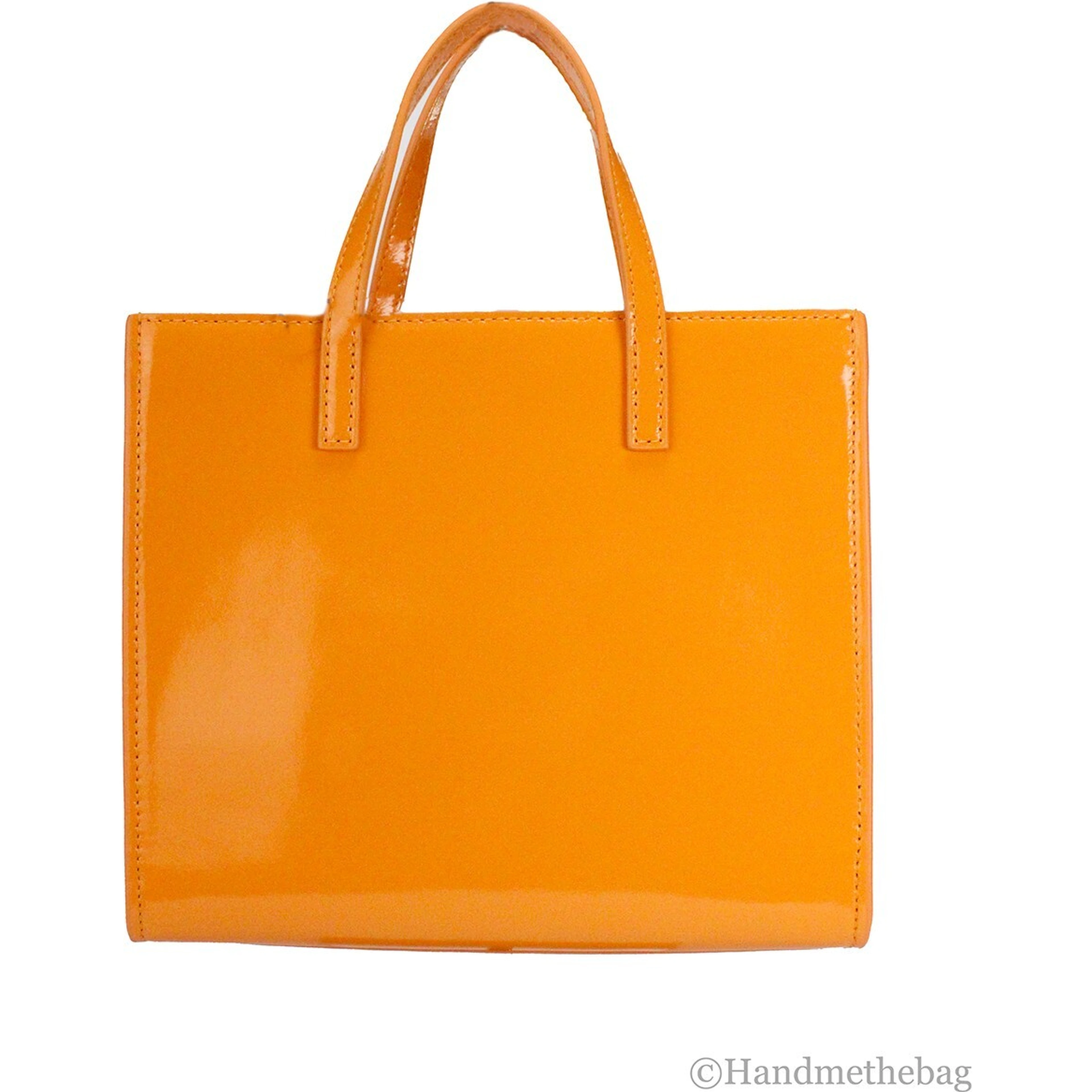 Marc Jacobs Mini Grind Scorched Patent Leather Crossbody Tote Bag Purse