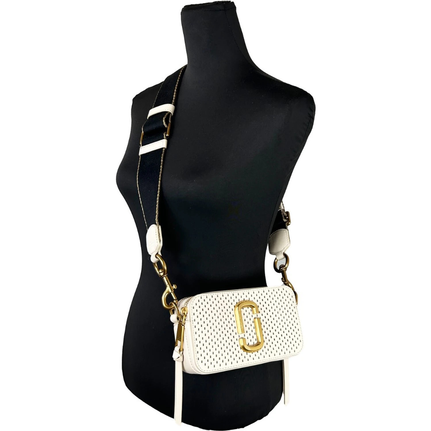Marc Jacobs The Snapshot Perforated Crossbody Bag