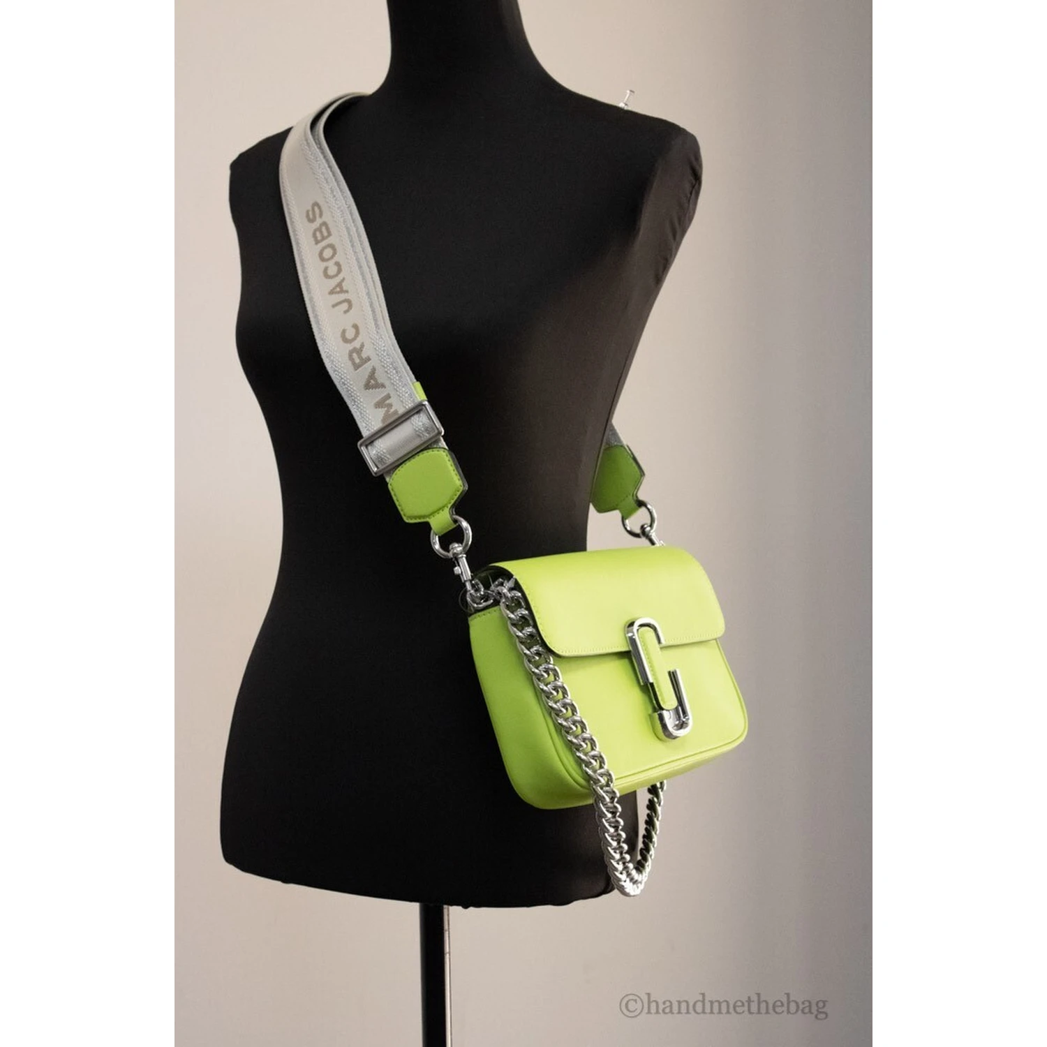 Marc Jacobs Womens The J Marc Shoulder Bag Green Glow H956L01PF22-325 One Size