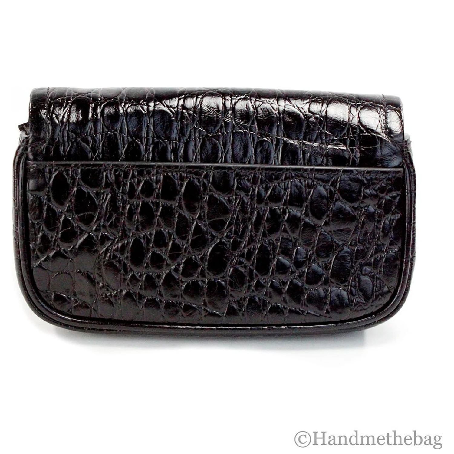 Marc Jacobs The Mini Shoulder Bag Black Embossed Leather Crossbody Bag
