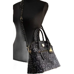 Dooney & Bourke Black Walt Disney World 50th Anniversary Leather Satchel Handbag