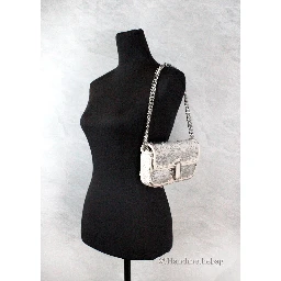 Marc Jacobs The Mini J Marc Shoulder Bag Cream Sequined Crossbody Bag