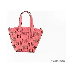 Michael Kors Kimber Small Tea Rose Leather 2-In-1 Zip Tote Messenger Bag Purse
