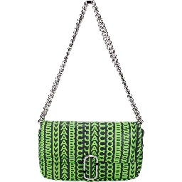 Marc Jacobs Neon Green The Monogram Leather J Marc Mini Shoulder Bag Crossbody