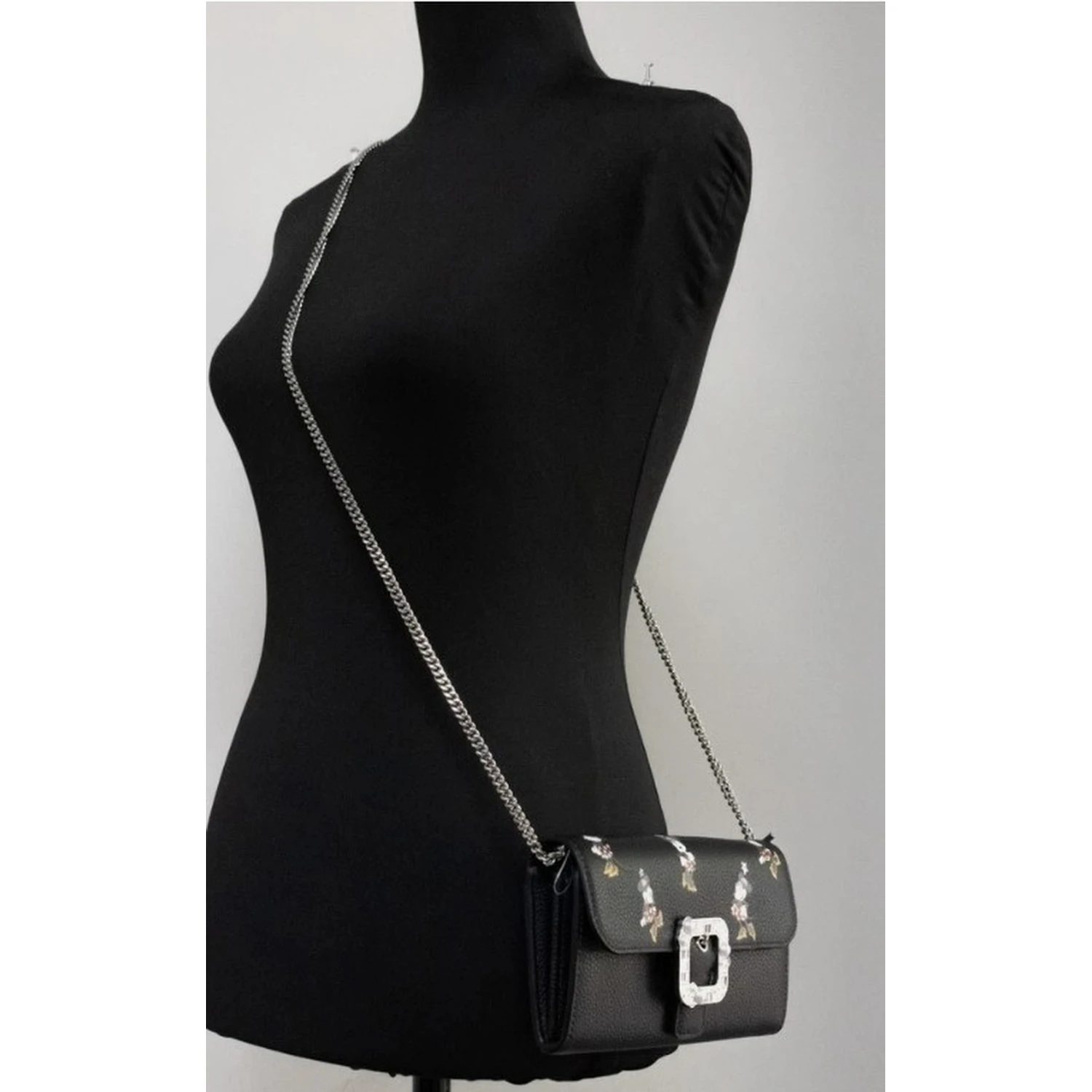 Kate Spade X Disney Black Leather Minnie Mouse Wallet Crossbody Bag