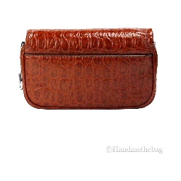 Marc Jacobs The Mini Shoulder Bag Spice Brown Embossed Leather Crossbody Bag