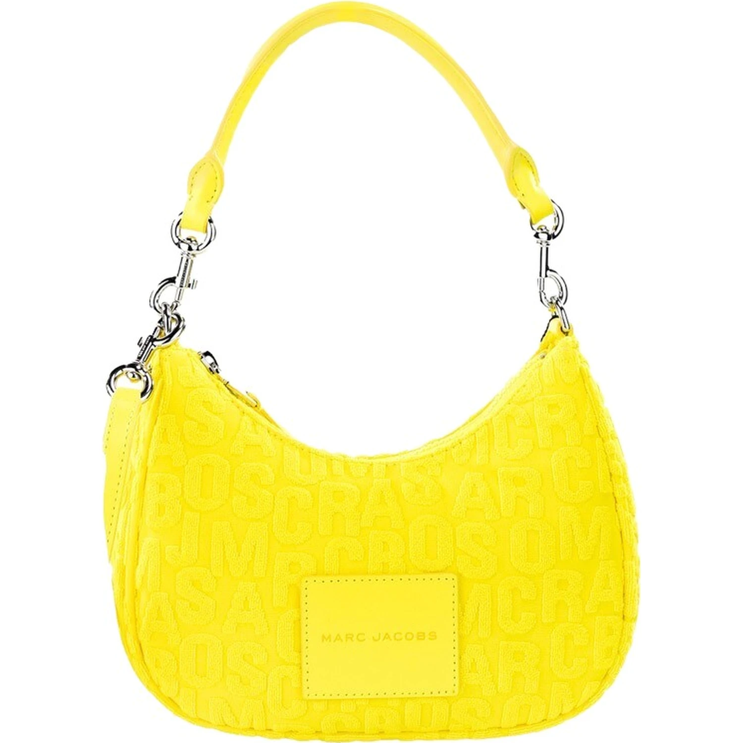 Marc Jacobs Monogram Terry Fabric Golden Kiwi Hobo Shoulder Bag Purse