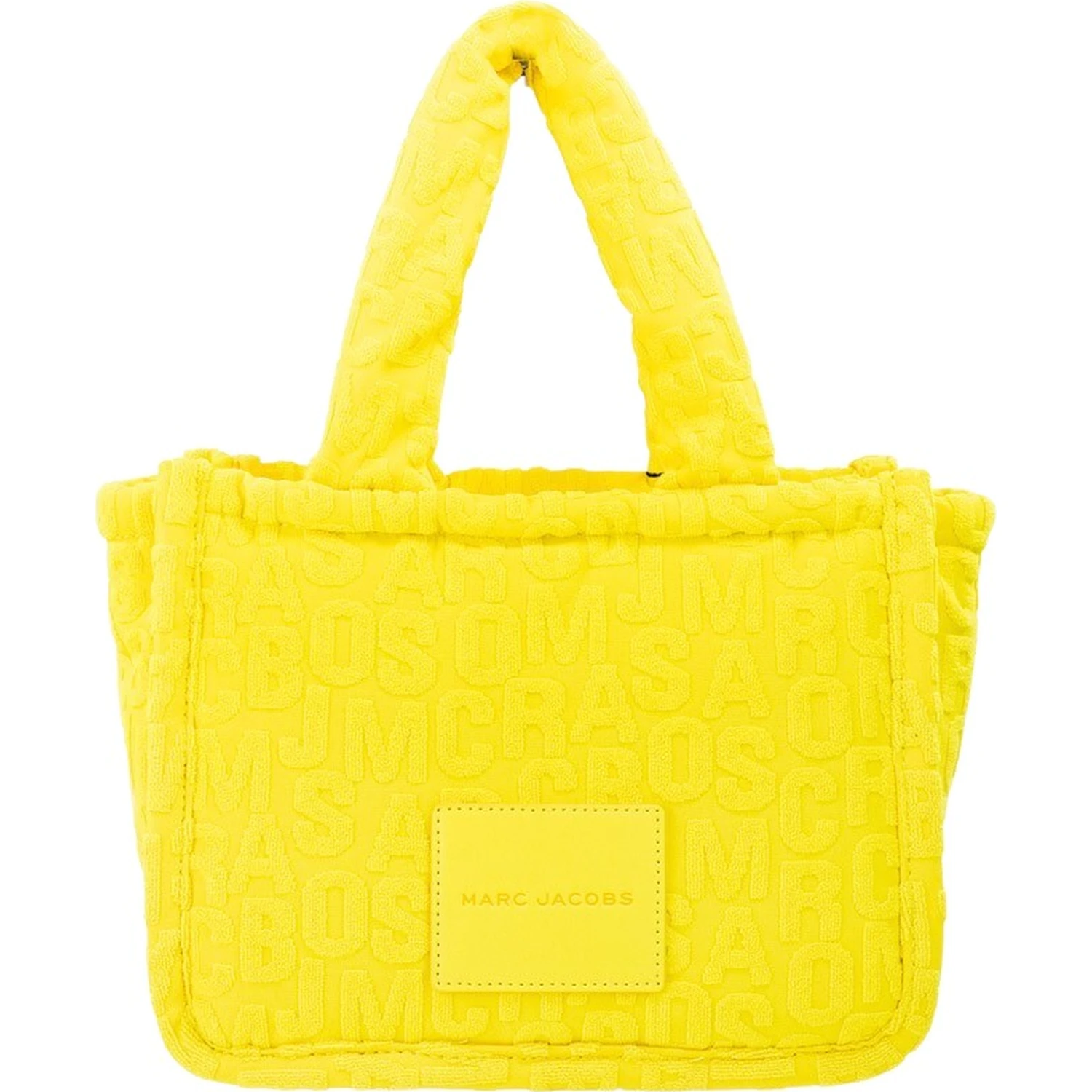 Marc Jacobs The Monogram Terry Tote Small Golden Kiwi Shoulder Bag Purse