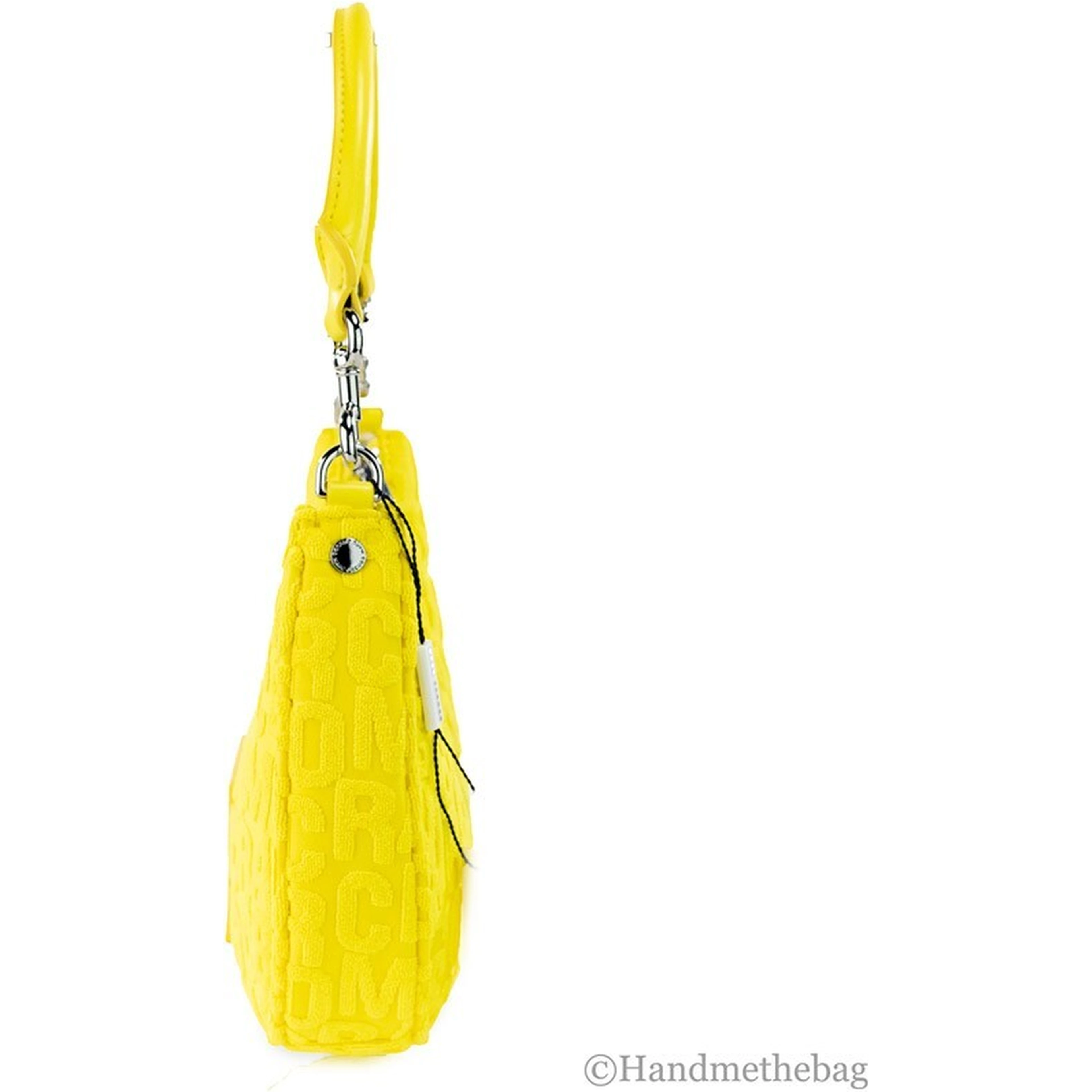Marc Jacobs Monogram Terry Fabric Golden Kiwi Hobo Shoulder Bag Purse