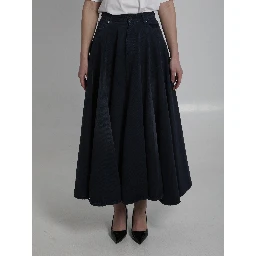 Godet maxi skirt