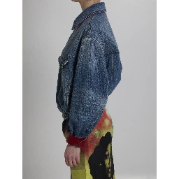 Cotton denim blouson