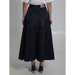 Godet maxi skirt