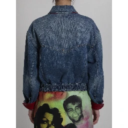 Cotton denim blouson