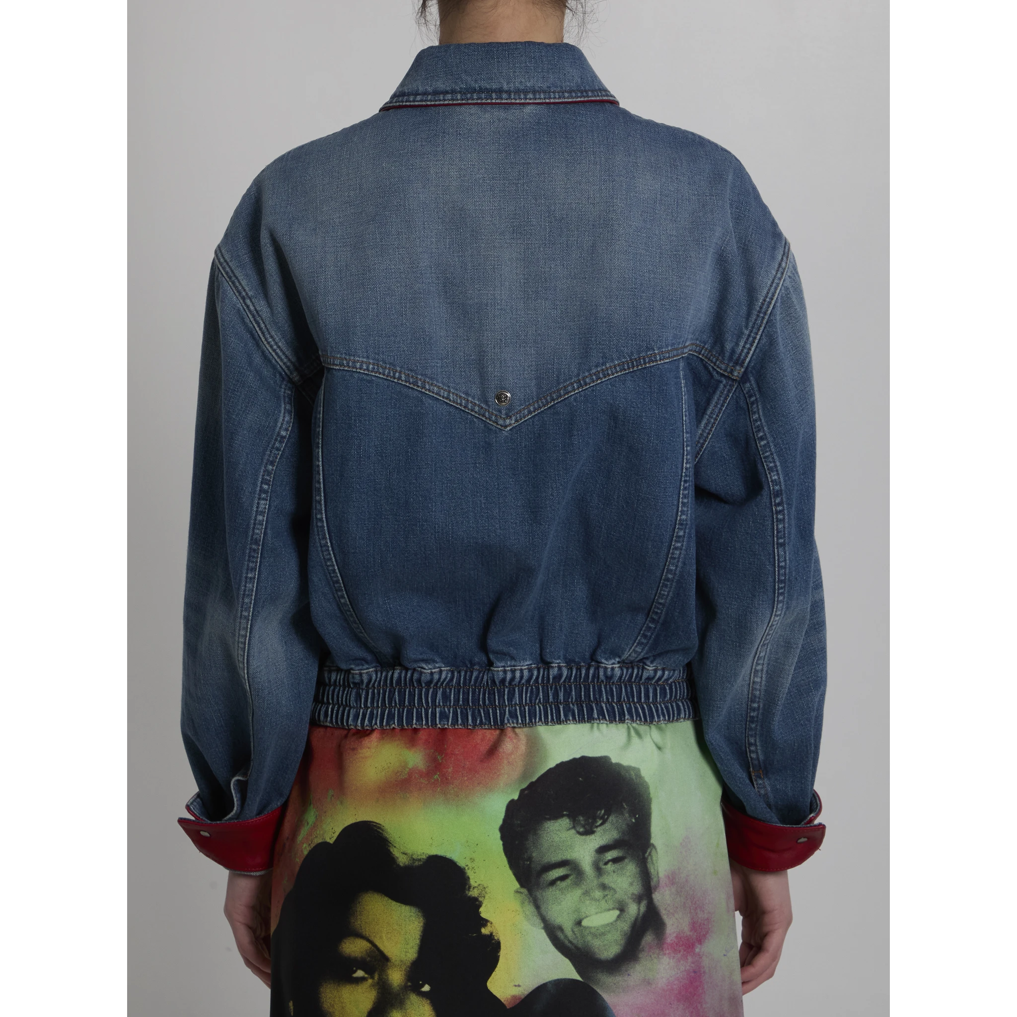 Cotton denim blouson