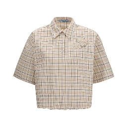 Beige Fabric Pattern Shirt