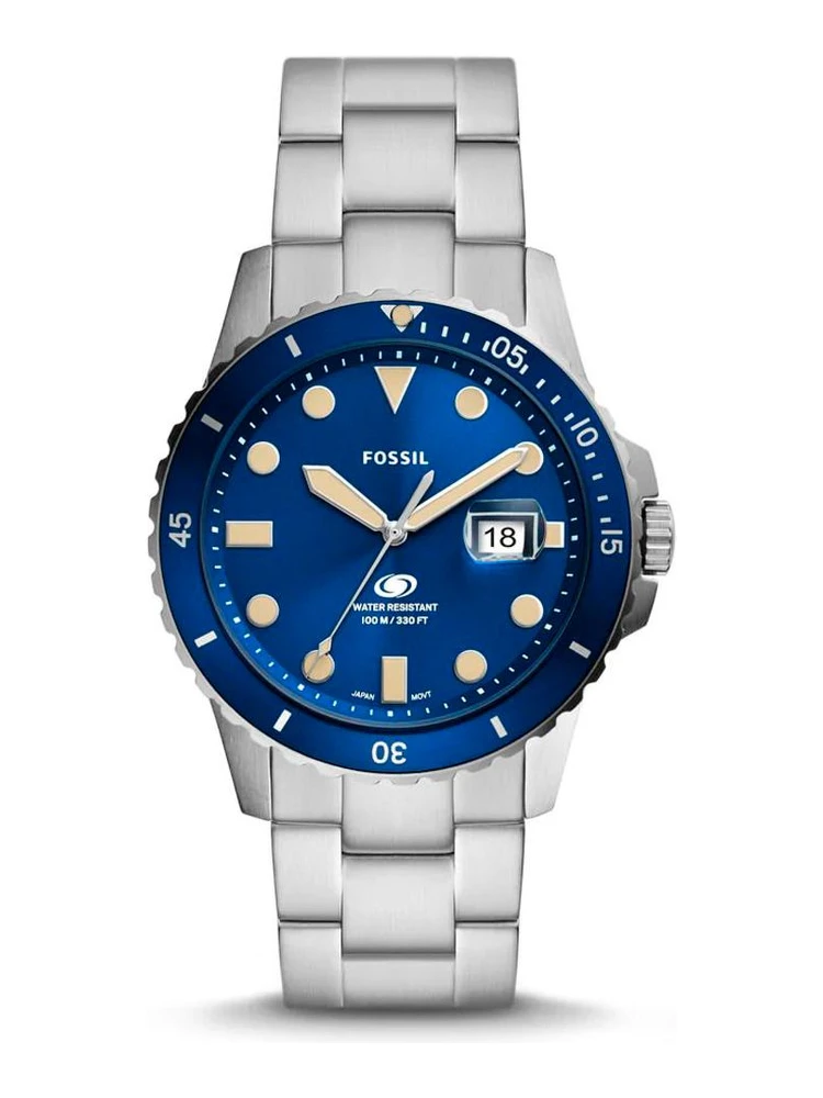 Gray Stainless Steel Dress Watch