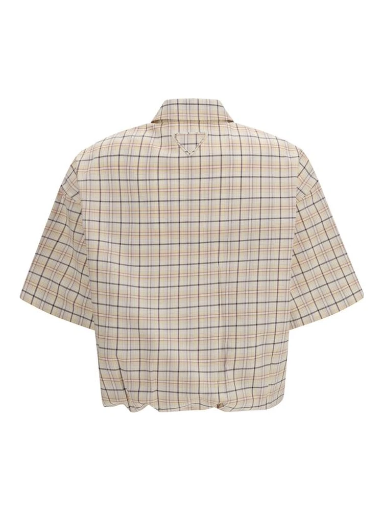 Beige Fabric Pattern Shirt alternative
