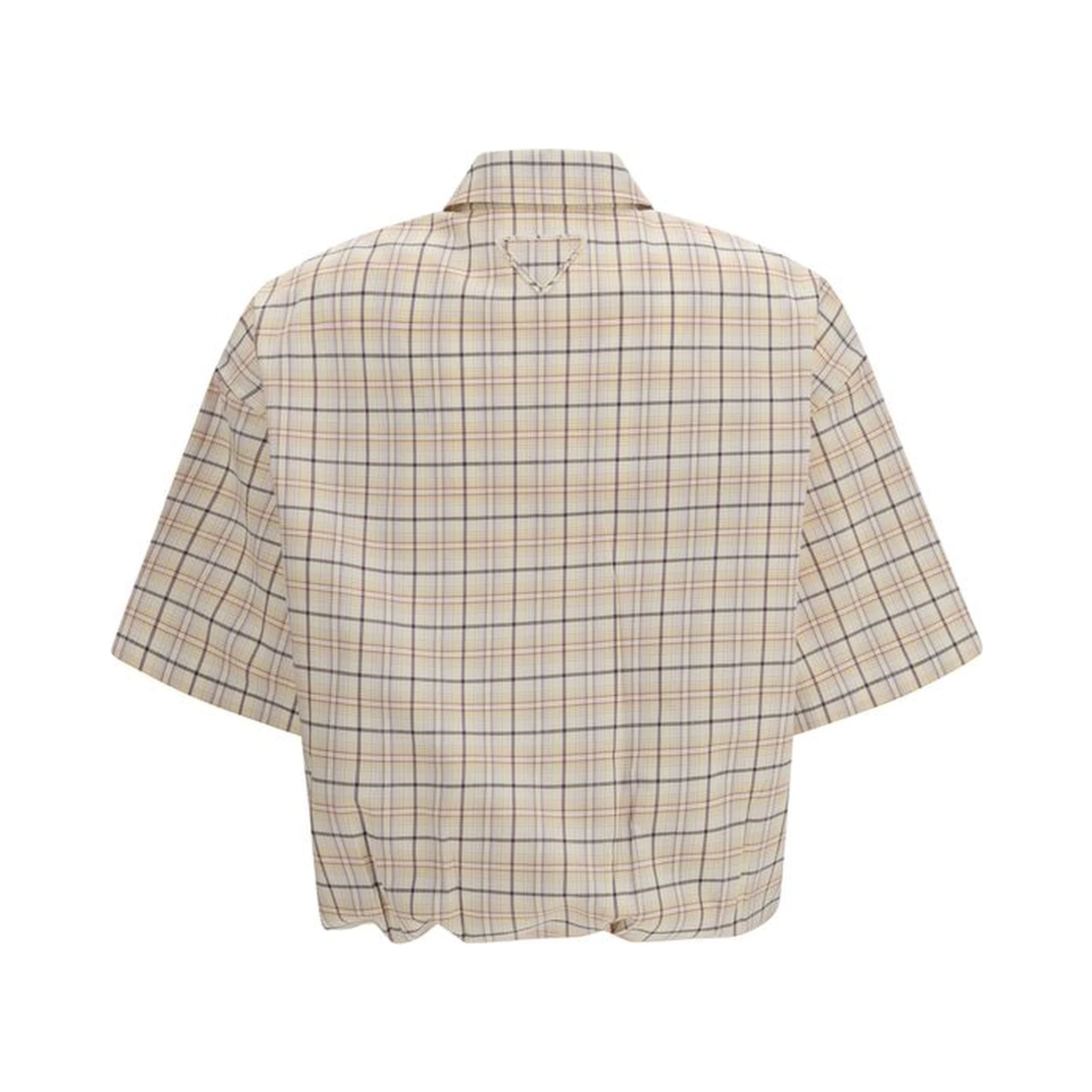 Beige Fabric Pattern Shirt