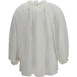 White Cotton Pattern Shirt