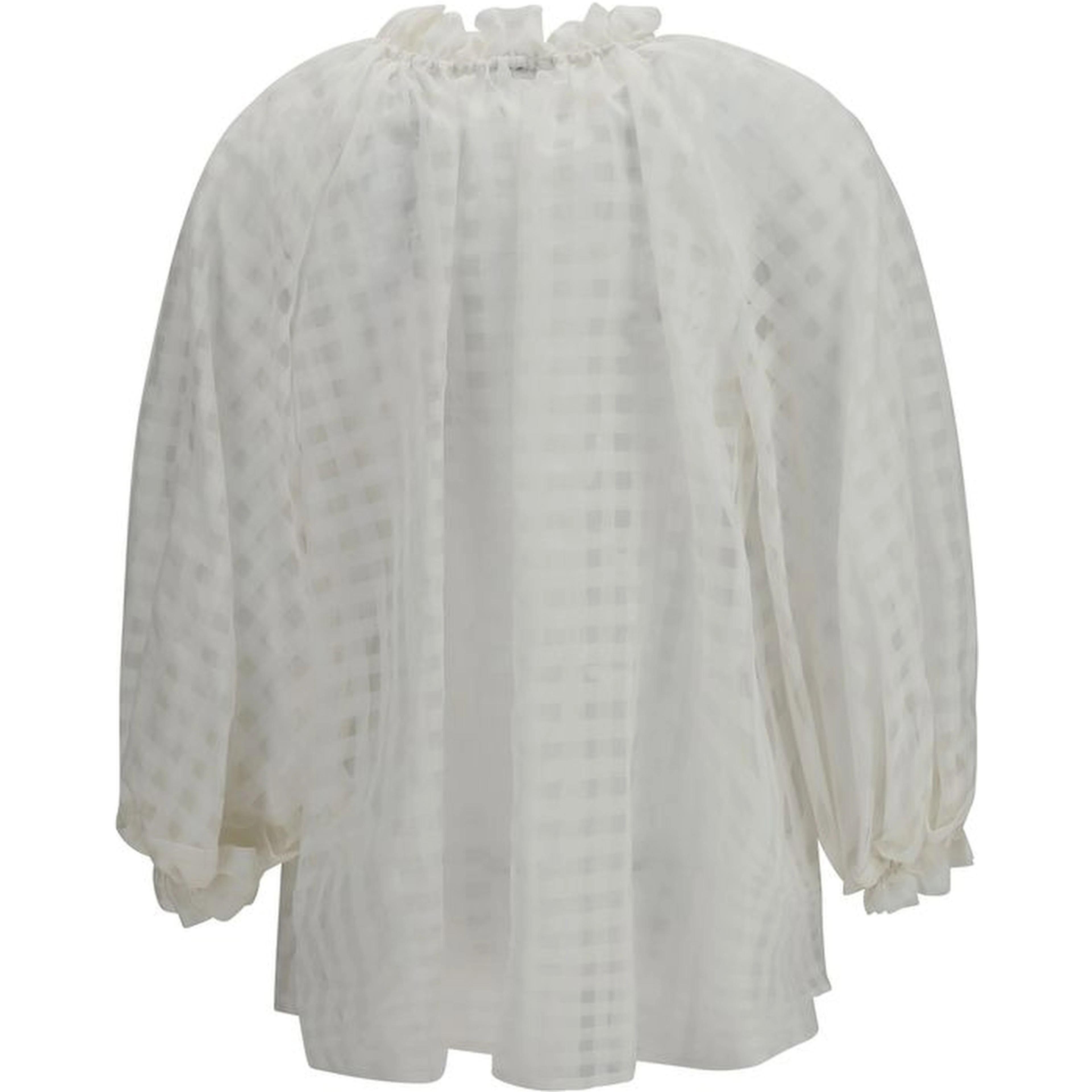 White Cotton Pattern Shirt