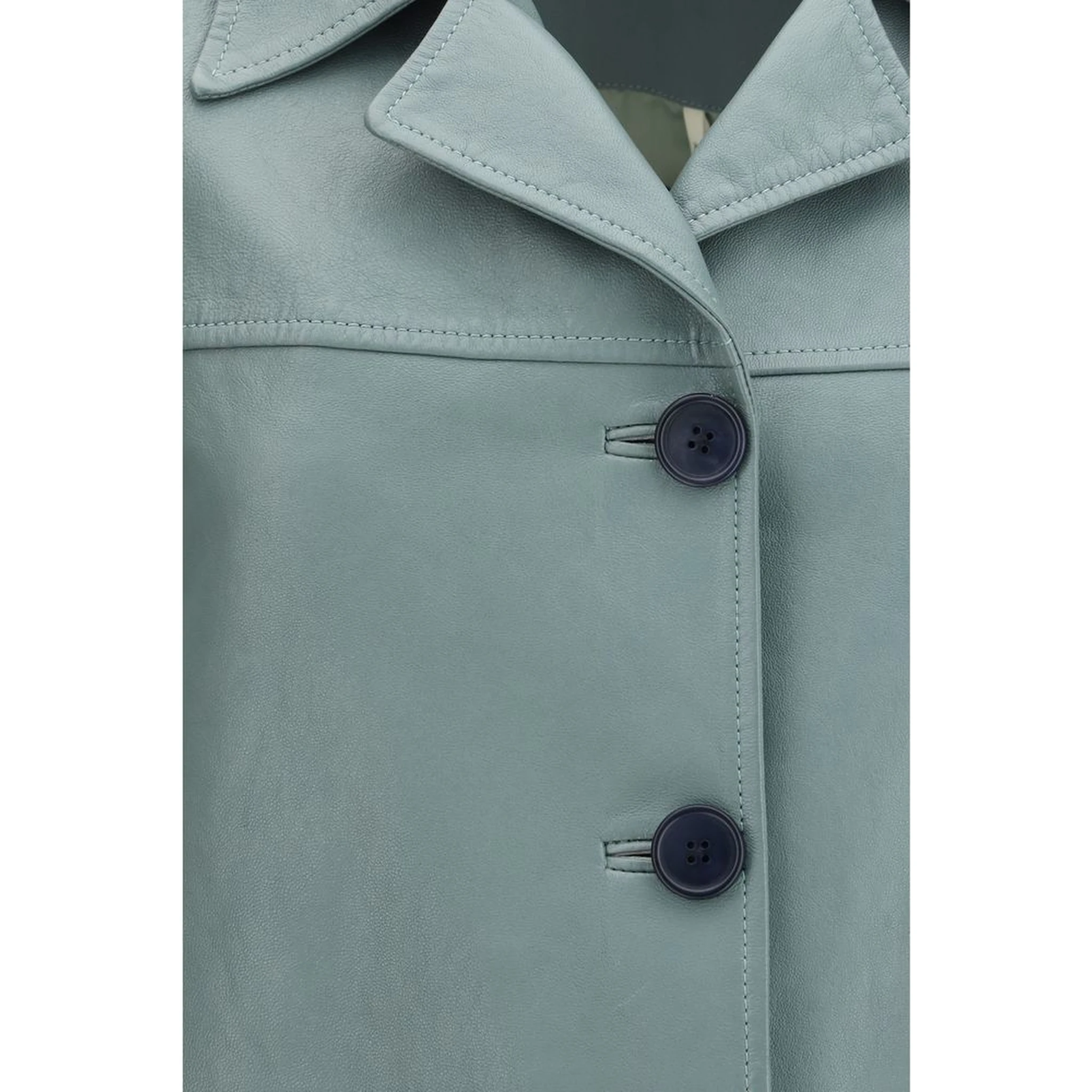 Blue Leather Jacket