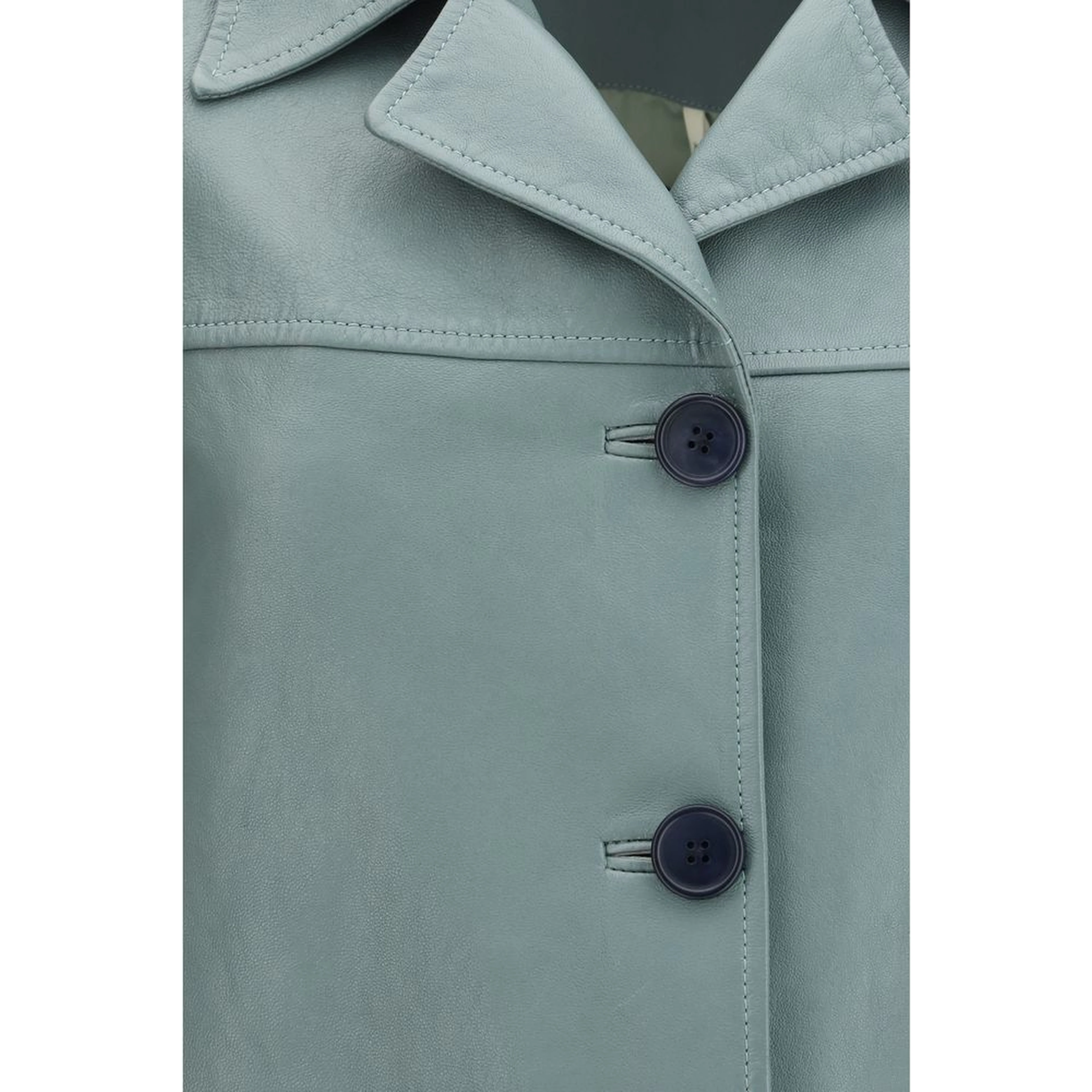 Blue Leather Jacket