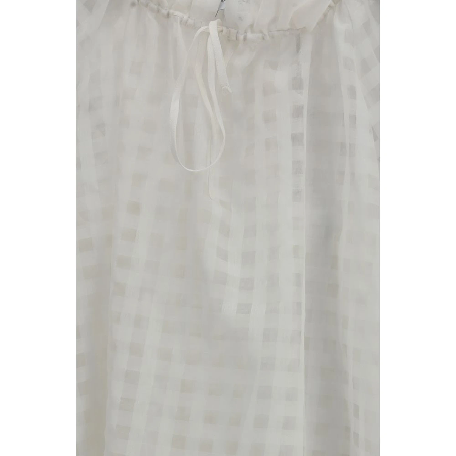 White Cotton Pattern Shirt