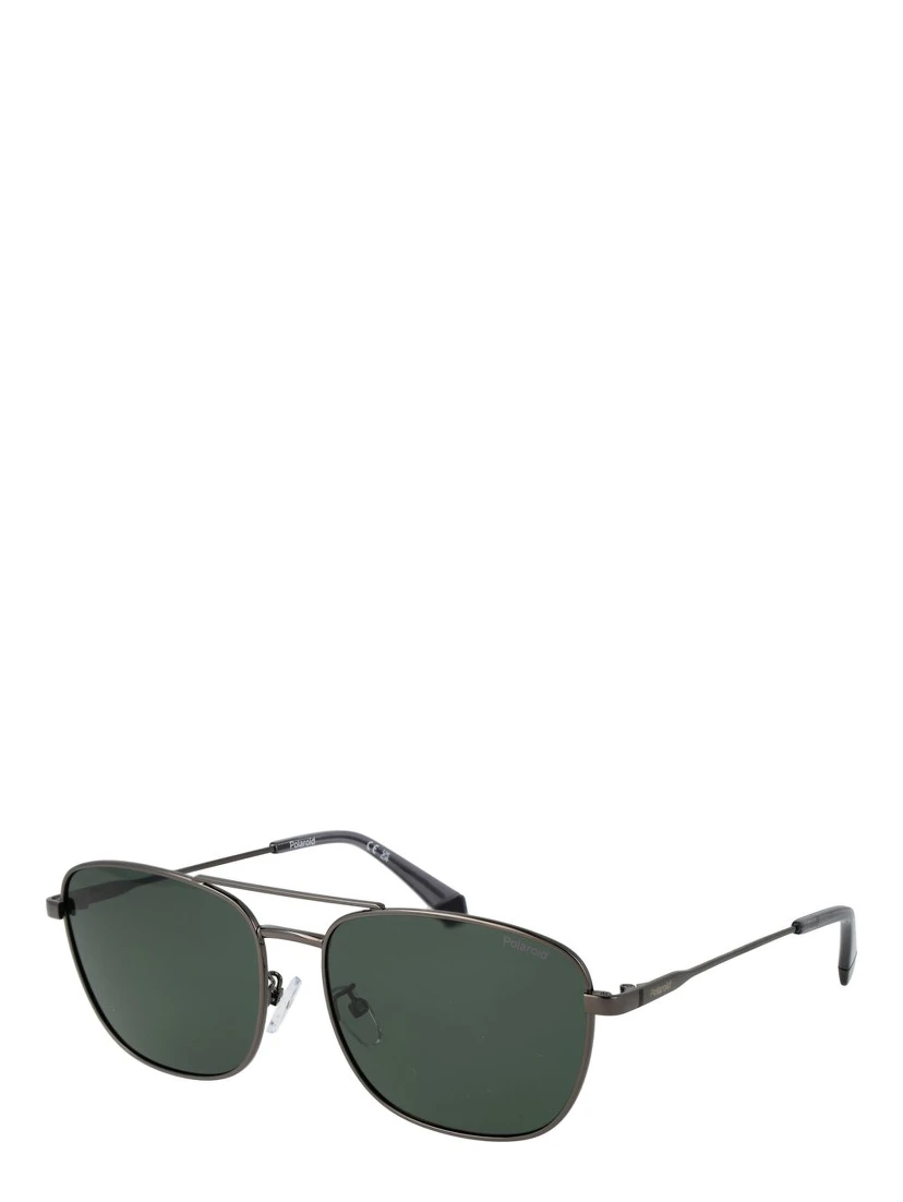 Gray Stainless Steel Sunglasses