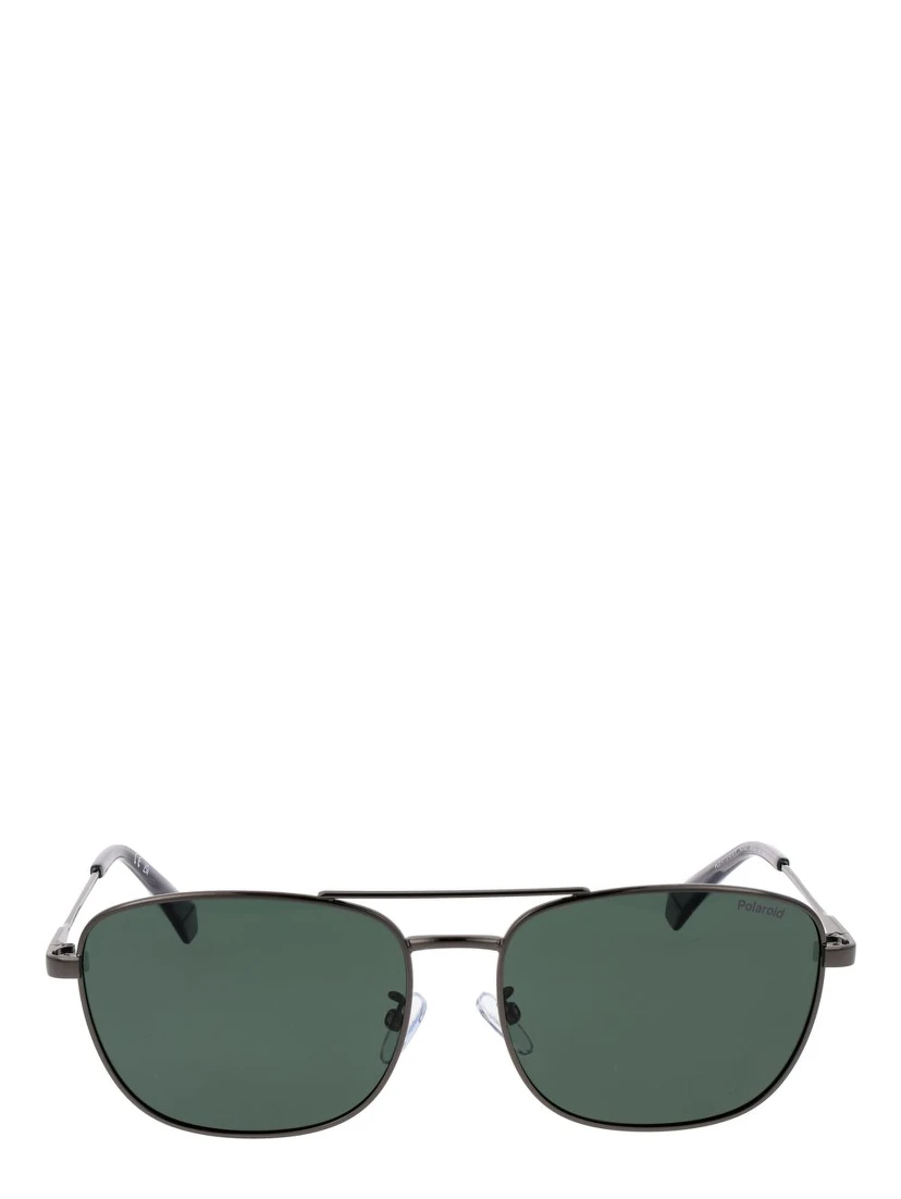 Gray Stainless Steel Sunglasses