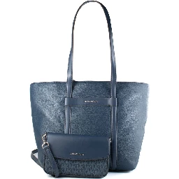 Blue Fur Handbag