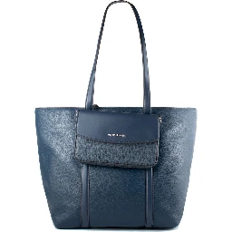 Blue Fur Handbag