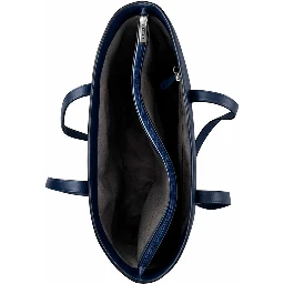 Blue Fur Handbag