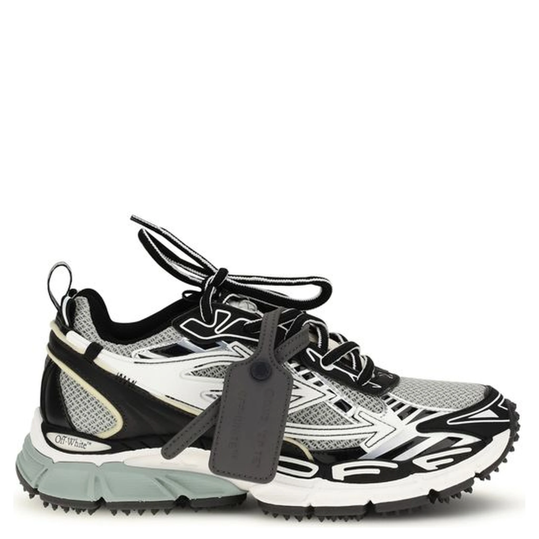 Gray Polyurethane Athletic Sneakers