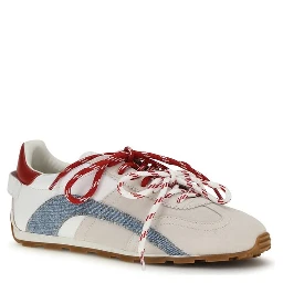 Multicolor Calf Leather Bos Taurus Low Top Sneakers