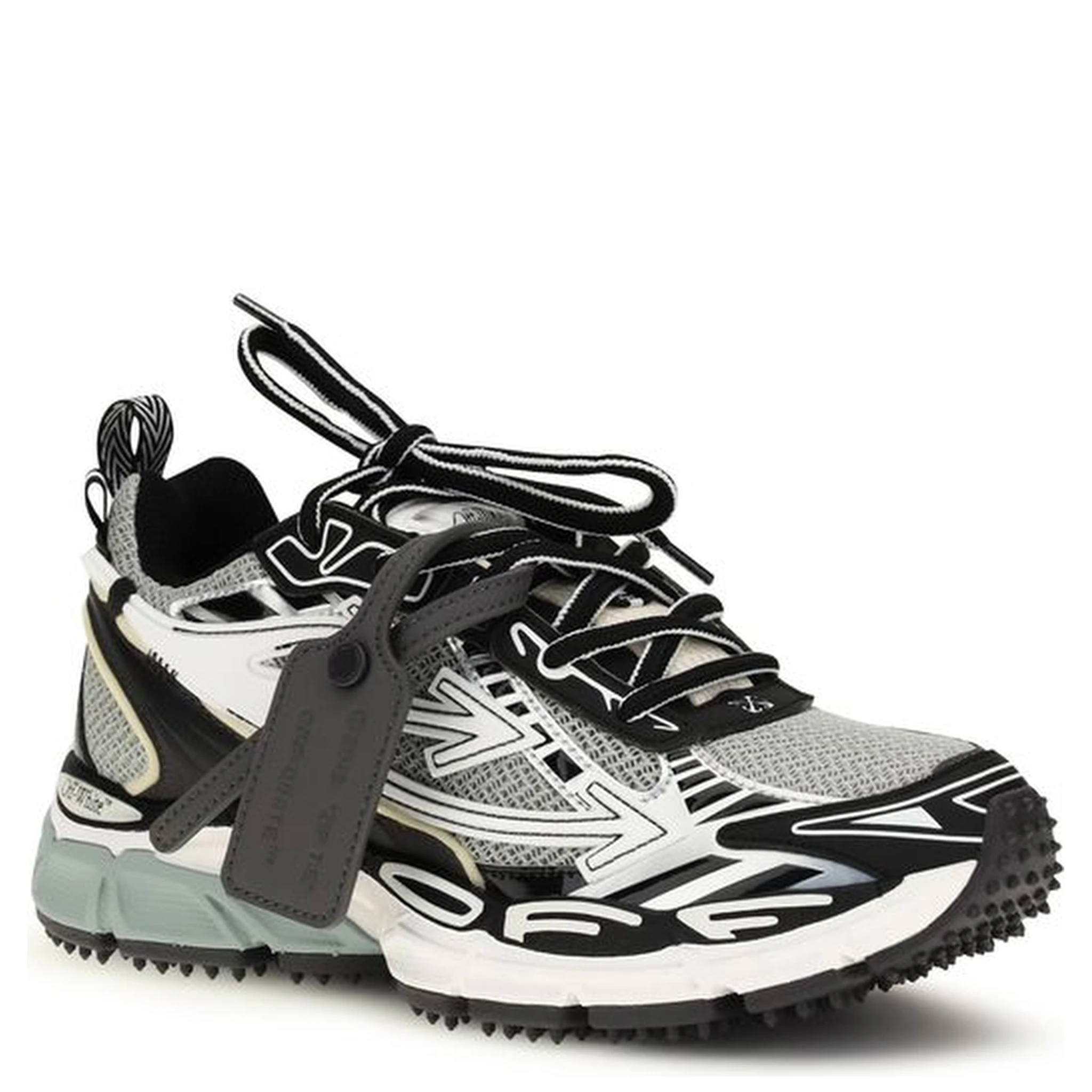 Gray Polyurethane Athletic Sneakers