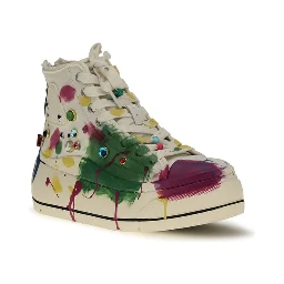 Multicolor Cotton High Top Sneakers