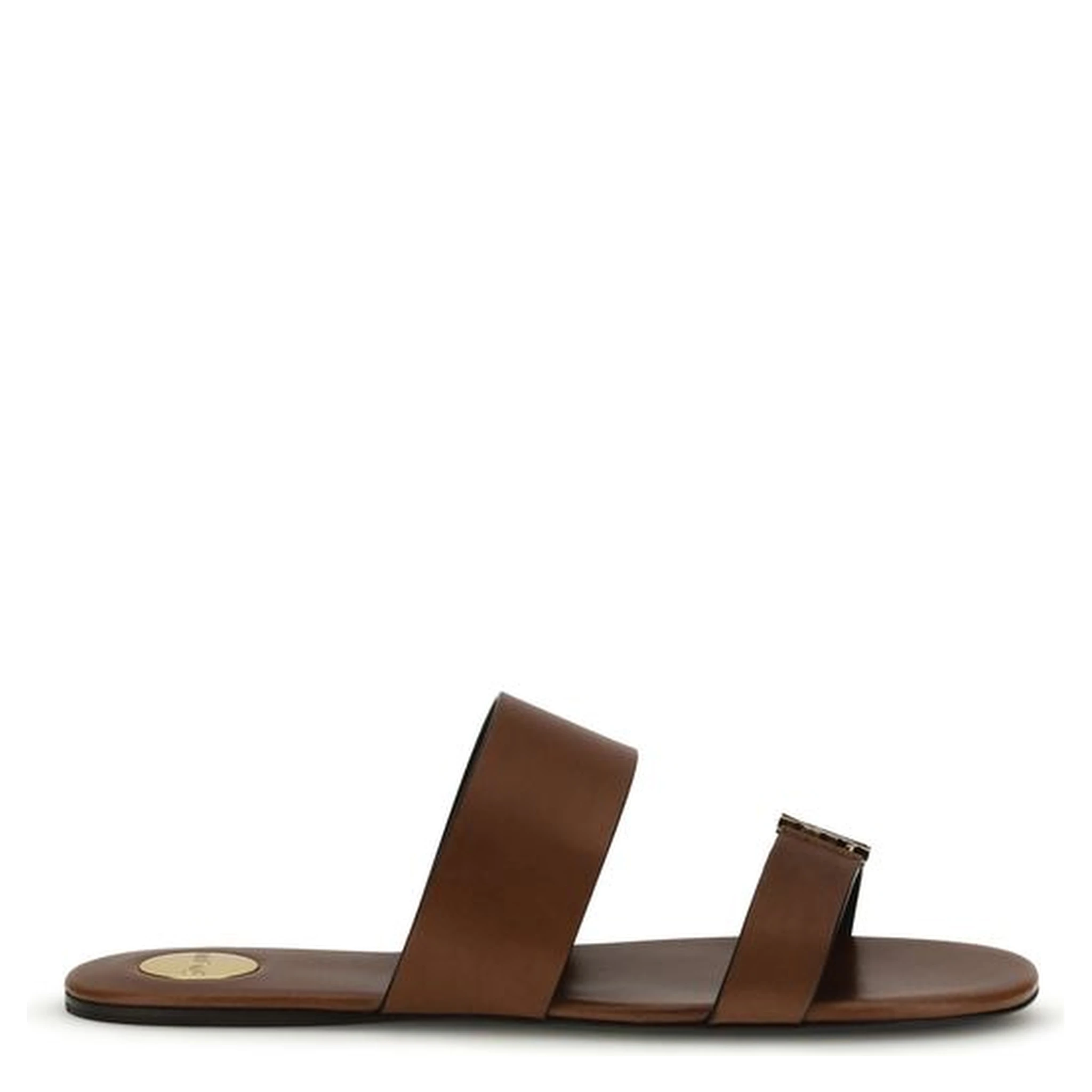 Brown Calf Leather Bos Taurus Sandals