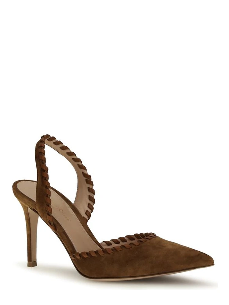 Brown Calf Leather Bos Taurus High Heel Pumps alternative