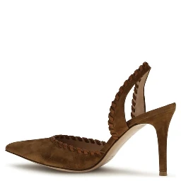 Brown Calf Leather Bos Taurus High Heel Pumps