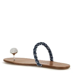 Brown Calf Leather Bos Taurus Sandals