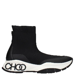 Black Fabric Ankle Boots