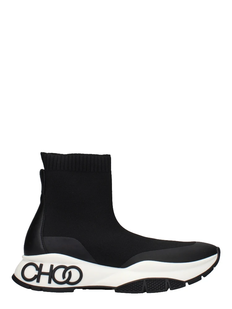 Black Fabric Ankle Boots