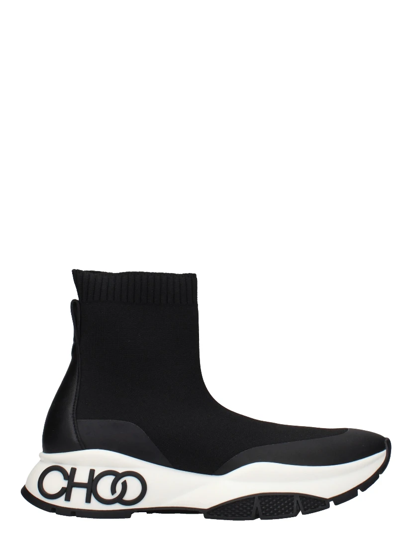 Black Fabric Ankle Boots