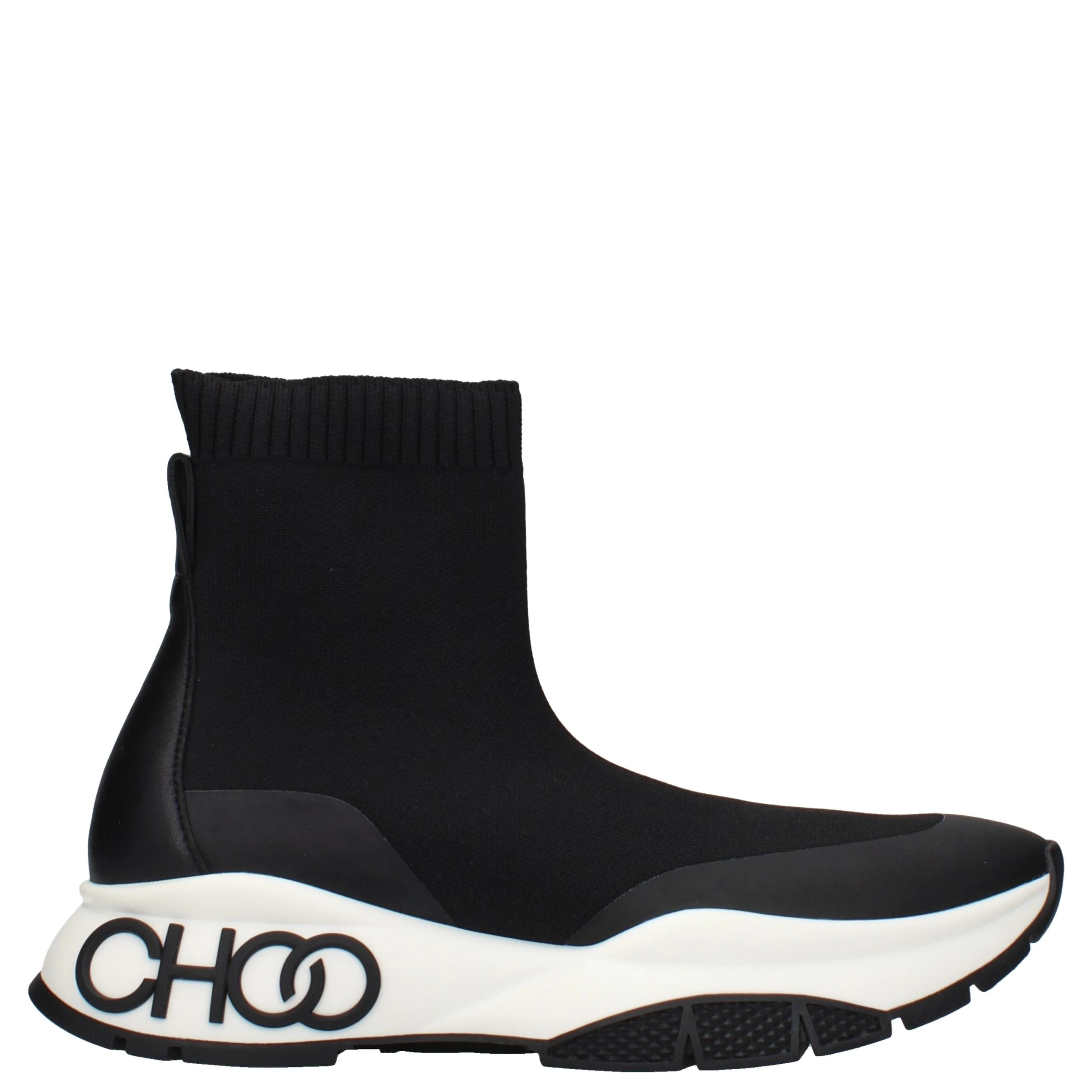Black Fabric Ankle Boots
