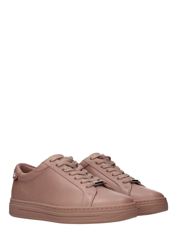 Pink Leather Low Top Sneakers alternative