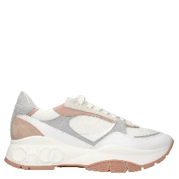 White Fabric Sneakers