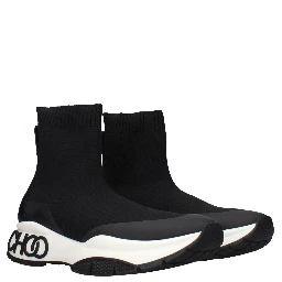 Black Fabric Ankle Boots