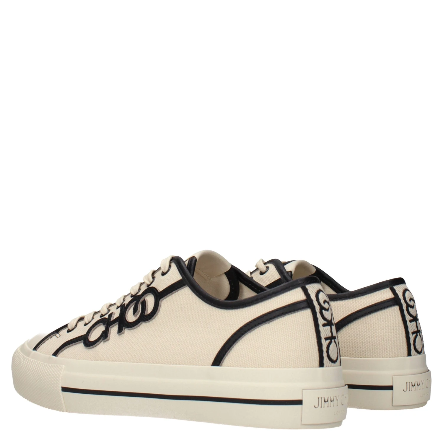 Beige Fabric Low Top Sneakers