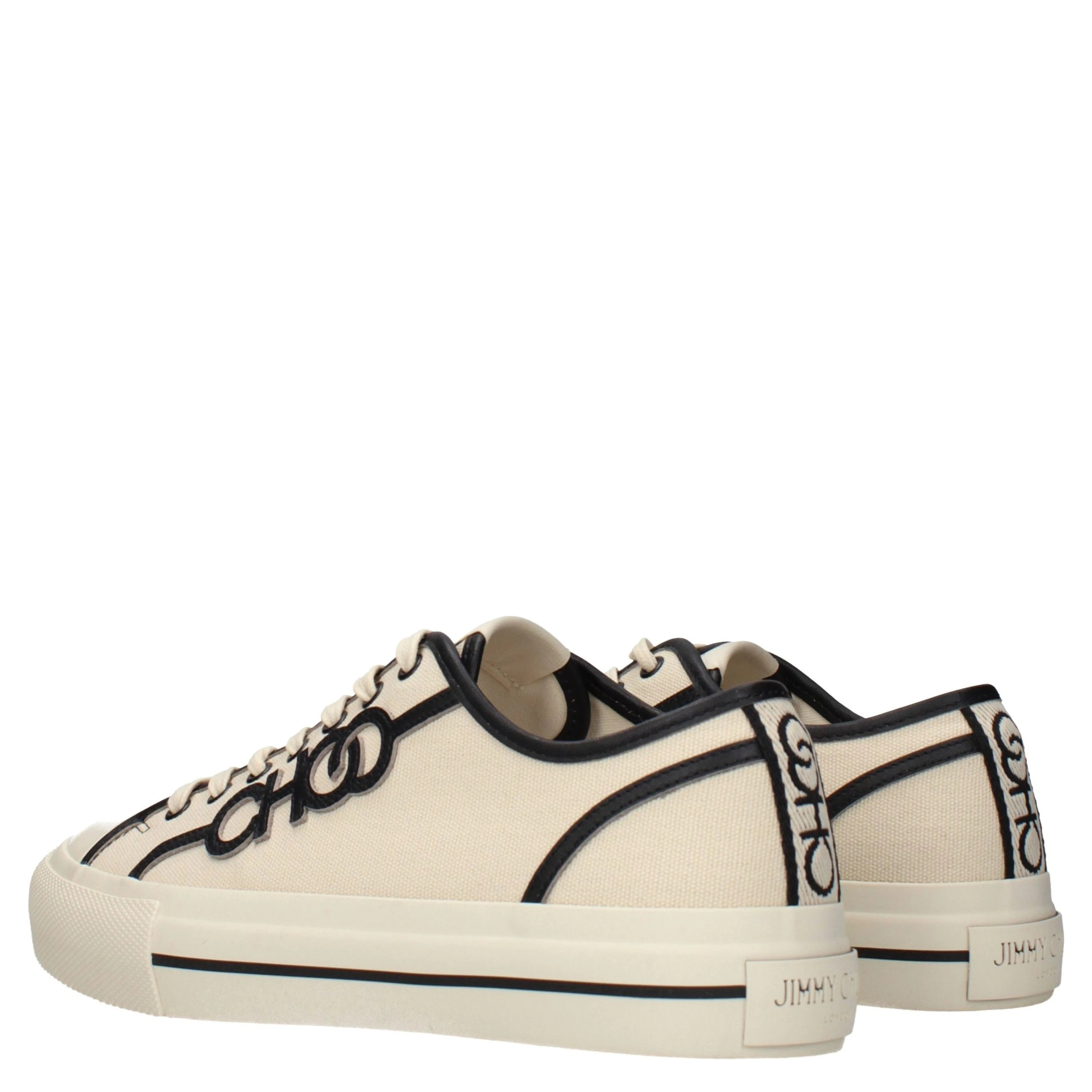 Beige Fabric Low Top Sneakers